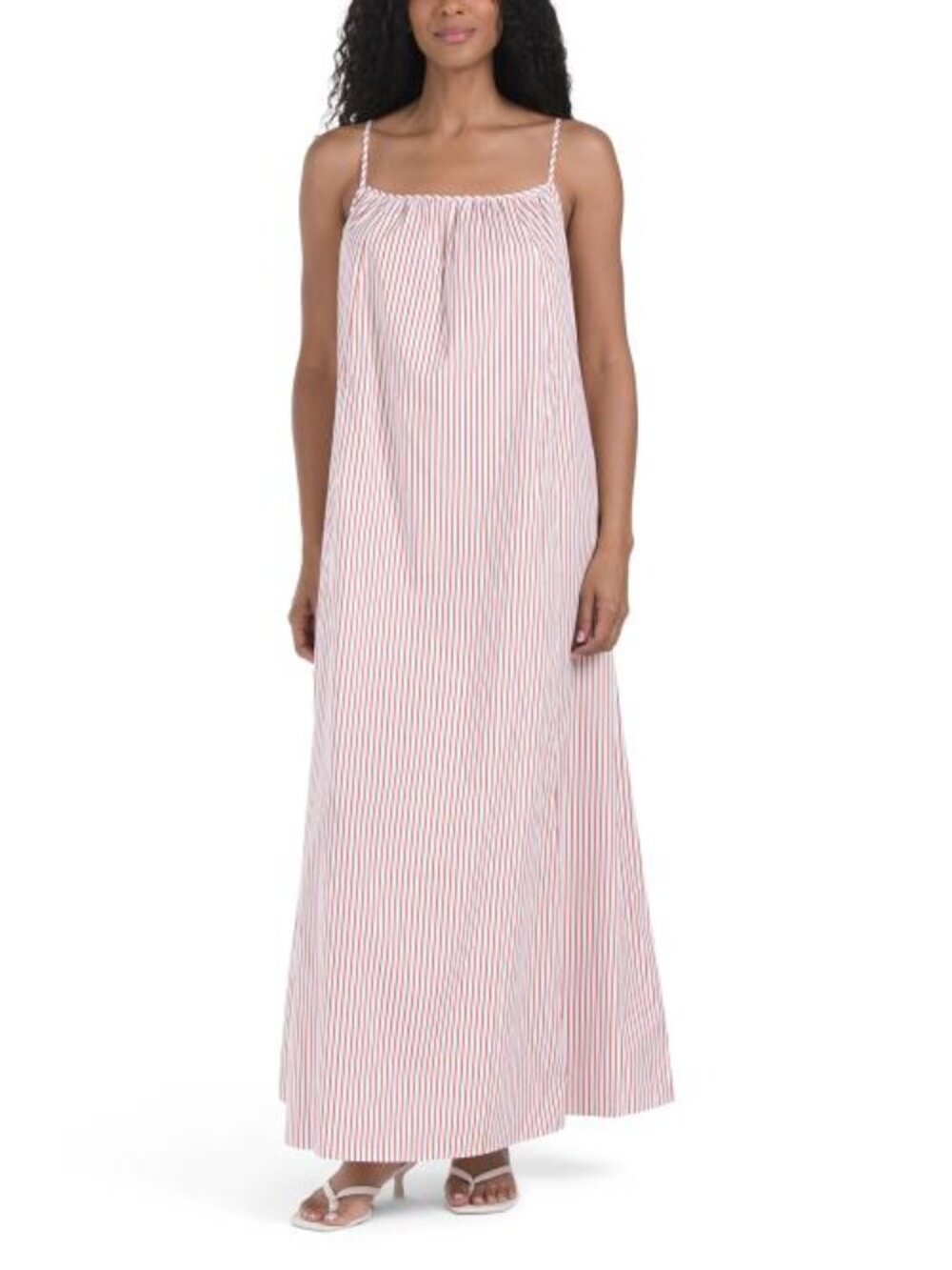 JL LUXE LABEL Sleeveless Striped Maxi Dress